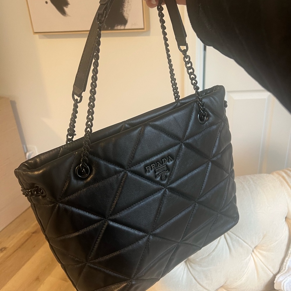 Black Quilted Women's Bag